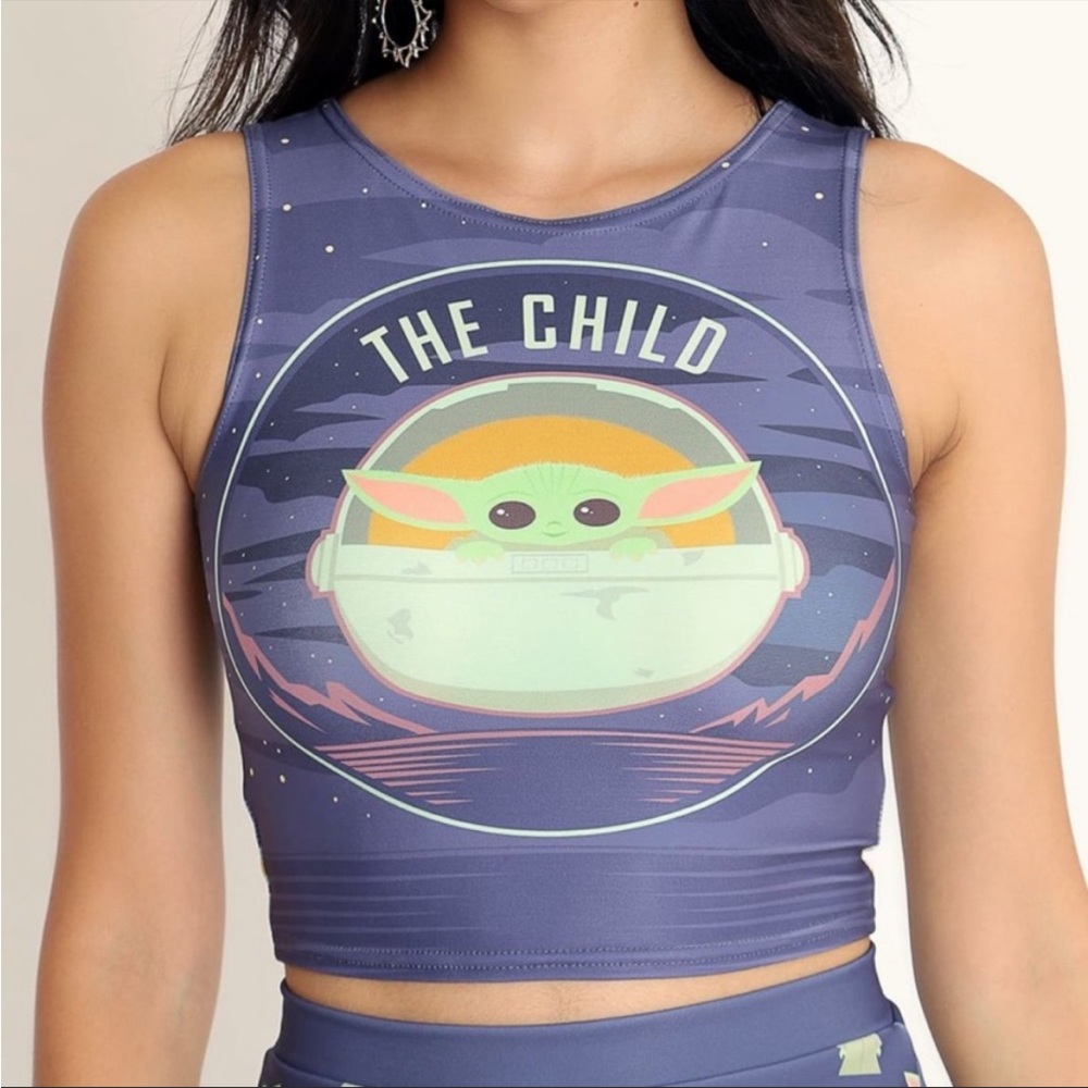 BlackMilk “The Child” Baby Yoda Crop Top - Size Medium